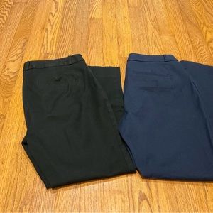 BANANA REPUBLIC Petite Sloan Pants x2 Bundle